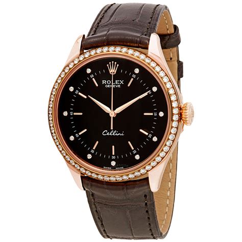 rolex watches leather|rolex leather watch price.